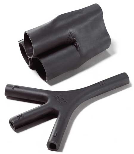 Hellermann Tyton Transition Heat Shrink Boots, 1 to 3 Cables (3 Way)